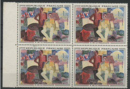 N° 1312 R. De La Fresnaye Tableau. Bloc De 4 Timbres Avec Bord De Feuille, Neufs ** TB - Unused Stamps