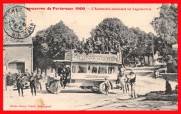 52 COMPAGNIE DES OMNIBUS DARRACQ SERPOLLET - Le Transport Des Vaguemestres Lors Des Manœuvres De Forteresse En 1906 Cpa - Busse & Reisebusse