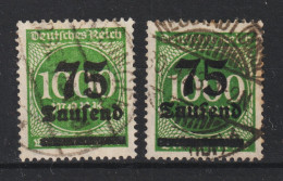 MiNr. 288 I + II Gestempelt, Geprüft  (0400) - Used Stamps