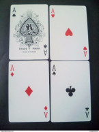 Set Of 4 Pcs. Martell Cognac  Single Playing Card - Ace Of Spades, Hearts, Clubs, Diamonds (#103) - Barajas De Naipe