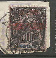 INDOCHINE COLIS ¨POST N° 4  CACHET HAINOI Sur Fragment - Andere & Zonder Classificatie