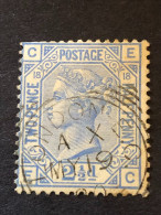 GREAT BRITAIN  SG 142  2½d Blue, Plate 18, Orb Wmk  CV £55 - Used Stamps