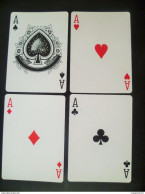 Set Of 4 Pcs.  Guinness Stout Black Single Playing Card - Ace Of Spades, Hearts, Clubs, Diamonds (#85) - Barajas De Naipe