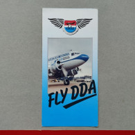 DC-3 Avion / FLY DDA, Vintage Advertising Brochure - Werbung