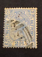 GREAT BRITAIN  SG 142  2½d Blue, Plate 20, Orb Wmk  CV £55 - Oblitérés