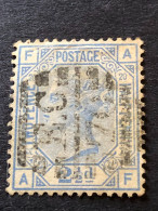 GREAT BRITAIN  SG 142  2½d Blue, Plate 20, Orb Wmk  CV £55 - Used Stamps