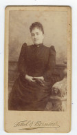 Photo D'une Jeune Femme FETTEL & BERNARD Alexandrie - Egypte - Bords Dorés - Oud (voor 1900)