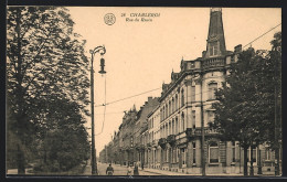 AK Charleroi, Rue Du Ravin, Strassenpartie  - Charleroi