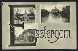 AK Esztergom, Hotel Koruna, Panorama  - Ungarn