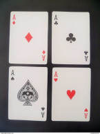 Set Of 4 Pcs. Nippon Point  Single Playing Card - Ace Of Spades, Hearts, Clubs, Diamonds (#35) - Cartes à Jouer Classiques