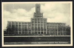 AK Utrecht, Administratie Gebouw Ned. Spoorwegen  - Utrecht