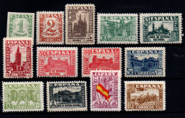 España Nº 802/13, 808A. Año 1936/37 - Unused Stamps