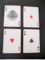 Set Of 4 Pcs.  Carlsberg Beer Special Brew Single Playing Card - Ace Of Spades, Hearts, Clubs, Diamonds (#33) - Barajas De Naipe