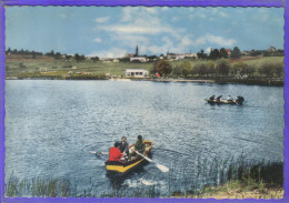 Carte Postale 07. Vernoux En Vivarais Canotage Sur Le Lac Aux Ramiers   Très Beau Plan - Vernoux