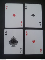 Set Of 4 Pcs. Tiger Beer New YearReunion Single Playing Card - Ace Of Spades, Hearts, Clubs, Diamonds (#43) - Barajas De Naipe