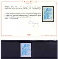 I. Maggio Azzurro - Varietà Solo Stampa Del Cyano - RARO - Errors And Curiosities