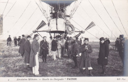 AEROSTATION MILITAIRE - NACELLE DU DIRIGEABLE "PATRIE" - CARTE PHOTO - Zeppeline