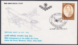 Inde India 1998 Special Cover Westland Wapiti Biplane, Indian Air Force, Airforce, Aircraft Aeroplane Pictorial Postmark - Storia Postale