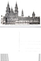 Espagne - Galicia - Santiago - Catedral - Fachada Del Obradoiro - Santiago De Compostela