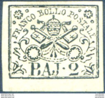 Stato Pontificio. Stemma 2 B. 1852. Linguellato. - Zonder Classificatie