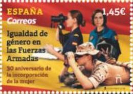 ESPAGNE SPANIEN SPAIN ESPAÑA 2018 EQUALITY OF PEOPLE IN ARMED FORCES IGUALDAD DE GÉNERO MNH ED 5262 YT 5007 MI 5302 SC 4 - Nuevos