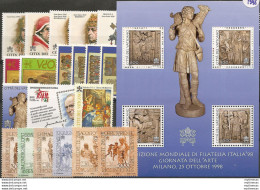 1998 Vaticano Annata Completa 31v+1MS+1 Booklet MNH - Otros & Sin Clasificación