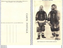 CP - Missions - Aux Glaces Polaires - Mgr Turquetil Et Le P. Girard En Habits Esquimaux - Misiones