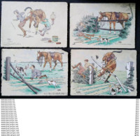 CPA - Illustrateur - Le Rallic - Chevaux - Jockeys - Obstacles - Cartes Abimées - Altri & Non Classificati