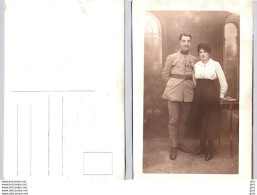 Militaria - Carte Photo - Soldats En Compagnie De Sa Femme - Otros & Sin Clasificación