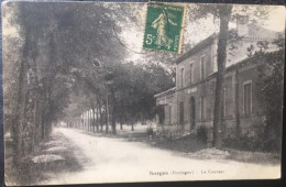 Cpa 24 Dordogne, SORGES, Le Couvent, Enseigne Pensionnat Ste Marie, éd M.G, écrite En 1917 - Autres & Non Classés