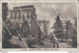 Bg285 Cartolina Cosenza Citta' Giardini Pubblici E Palazzo Del Governo - Cosenza