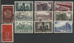 SARRE SAAR N° 304 à 314 COTE 6.5 € Oblitéré. TB - Used Stamps