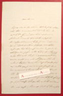 ● L.A.S 1853 Anatole De GALLIER - Tain - Ancien Président Société D'archéologie De La Drôme -  Montalembert, Boileau ... - Cachets Généralité
