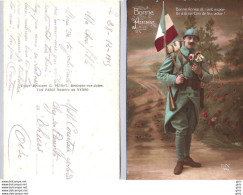 CP - Militaria - Bonne Année Et Riant Espoir, On Est Certain De La Avoir ! - Patriotiques