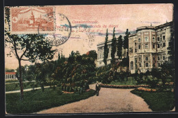 AK Constantinople, Vue Du Parc De La Pointe Du Sèrai  - Türkei