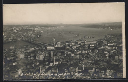 AK Istanbul, Vue Panoramique Du Port Et Du Bosphore  - Türkei