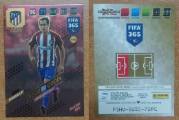 AC - 416 DIEGO GODIN  ATLETICO DE MADRID  POWER UP DEFENSIVE ROCK  DUELS WON  PANINI FIFA 365 2018 ADRENALYN TRADING CAR - Trading Cards