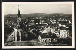 AK Hollabrunn /N.-Ö., Panorama Mit Kirche  - Otros & Sin Clasificación