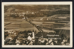 AK Hartkirchen /O.-Ö., Teilansicht Mit Kirche, Fliegeraufnahme  - Autres & Non Classés