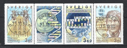 Sweden 1989 Nobel Prize Strip Y.T. 1560/1563 (0) - Used Stamps