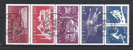 Sweden 1982 Sweden Abroad Strip Y.T. 1144/1149 (0) - Used Stamps