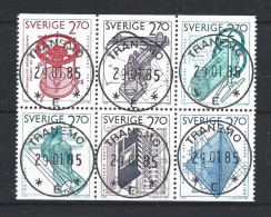 Sweden 1984 Export Products 6-block Y.T. 1264/1269 (0) - Used Stamps
