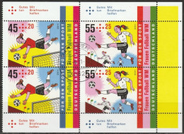 Deutschland 2011 Aus MH 84 Fußball-Weltmeisterschaft Der Frauen Mi-Nr. 2857-2858 4er Block O Gest. ST Garbsen (EK164/7) - Se-Tenant