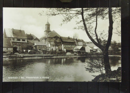 AK Von Grünhain In Sa. Mit Klosterteich Und Kirche Vom 30.9.1932 Mit 6 Pfg Ebert Knr: 465 - Grünhain