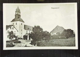 AK Von Pappendorf In Sachsen Mit Ev. Kirche Vom 23.10.1925 Mit 5 Pfg 1000 J. Rheinland Nach Dresden Knr: 372 - Chemnitz (Karl-Marx-Stadt 1953-1990)