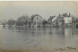 - Dpts Div. -ref-BN430- Seine Et Marne - Meaux -  Carte Photo Quai Thiers Inondé - Inondations 1910 - Crues - - Meaux