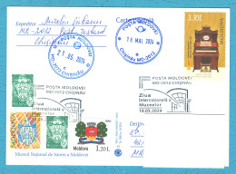 Moldova , 2024 , International Museums Day, Postmark - Moldavië