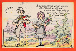 17462 / ⭐ Premier 1er Avril Gai Poisson Fleurs à Foison 1905 à Marius BOUTET 21 Rue Linois Paris Illustration N°526 - 1 April (aprilvis)
