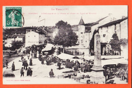 17344 / ⭐ BRASSAC 81-Tarn OBELISQUE Place Du Pont Jour De MARCHE 1911 à Robert PAGNON Dorat Haute-Vienne LABOUCHE 30 - Brassac