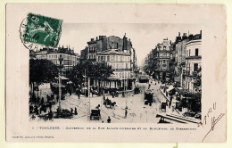 17153 / ⭐ TOULOUSE Carrefour Rue ALSACE LORRAINE Bv STRASBOURG 27.08.1911 à SEGUR Cheftaine Hopital Mixte Albi - Toulouse